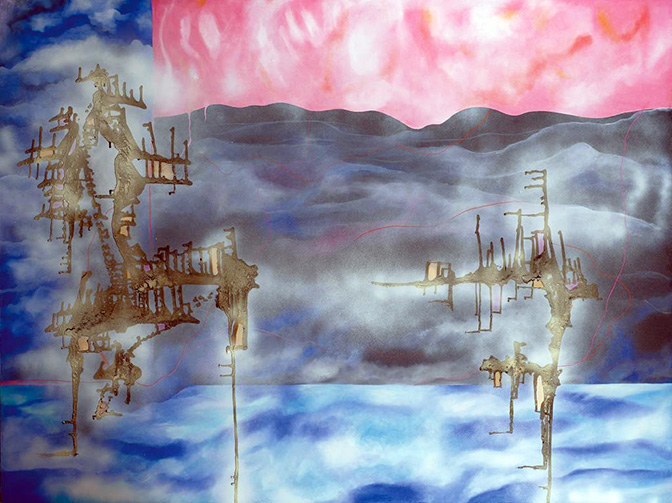 Abstract female painter | Israeli painter | paintings | אתי מור- ציור ופיסול